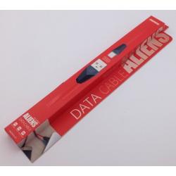 Дата кабель Remax RC-030m Aliens micro USB Red
