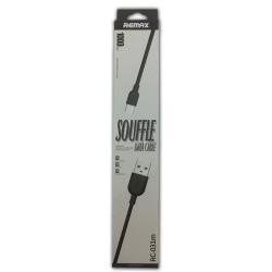 Дата кабель Remax RC-031m Souffle micro USB Black