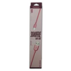 Дата кабель Remax RC-031m Souffle micro USB Pink