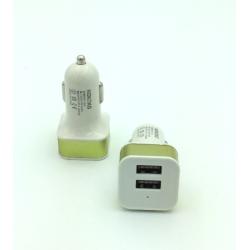 Автомобильное ЗУ KO-5 (5V/2.1A/2USB) Green (тех. упаковка)
