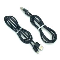 Дата кабель M-005 круглый Metal Micro USB 1.0m Black (тех. упаковка)