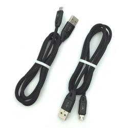 Дата кабель M-006 круглый плетенный Micro USB 1.0m Black (тех. упаковка)