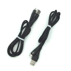 Дата кабель M-008 круглый плетенный усиленный Micro USB 1.0m Black (тех. упаковка)