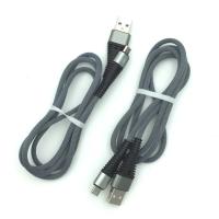 Дата кабель M-008 круглый плетенный усиленный Micro USB 1.0m Gray (тех. упаковка)