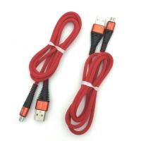 Дата кабель M-008 круглый плетенный усиленный Micro USB 1.0m Red (тех. упаковка)