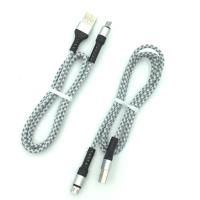 Дата кабель M-009 круглый плетенный усиленный Micro USB 1.0m White (тех. упаковка)