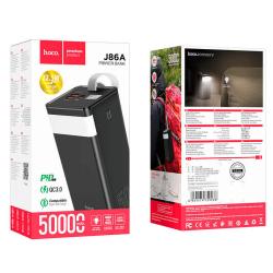 Power Bank HOCO J86A Fully Compatible Fast Charge (50000mAh/22.5W/2USB/1PD) Black