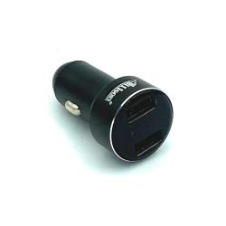 Автомобильное ЗУ Allison ALS-A604 Black (5V/2.4A/2USB) + вольтметр