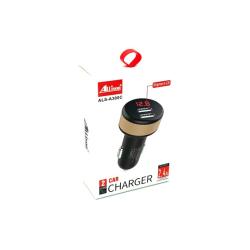 Автомобильное ЗУ Allison ALS-A300C Black_Gray (5V/2.1A/2USB) + вольтметр