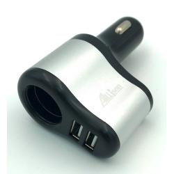 Автомобильное ЗУ Allison ALS-A060H Silver_Black (5V/3.1A/2USB)