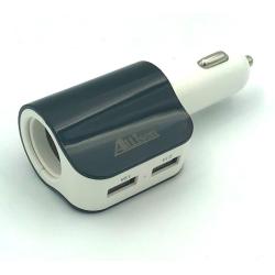Автомобильное ЗУ Allison ALS-A61H Black_White (5V/3.1A/2USB)