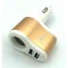 Автомобильное ЗУ Allison ALS-A060H White_Gold (5V/3.1A/2USB)
