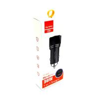 Автомобильное ЗУ SUNPIN CS01 38W PD+Qualcomm 3.0 + кабель TYPE-C Black