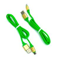 Дата кабель TC-011 круглый силиконовый Type C 1.0m Green (тех. упаковка)