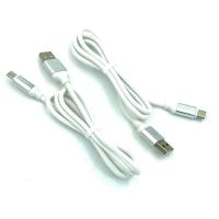 Дата кабель TC-011 круглый силиконовый Type C 1.0m White (тех. упаковка)