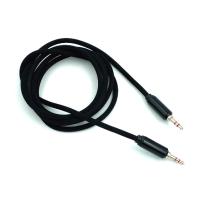 Кабель AUX A-007 плетенный круглый 1.5M Black (тех. упаковка)
