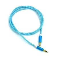 Кабель AUX A-002 плетенный круглый Blue_White (тех. упаковка)