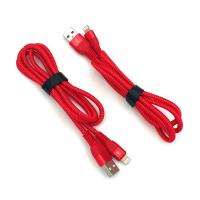 Дата кабель I-018 плетенный круглый Lightning 1.0m Red (тех. упаковка)