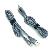 Дата кабель TC-018 плетенный круглый Type C 1.0m Grey (тех. упаковка)
