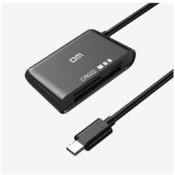 Картридер DM CR022 Type C 3in1 (SD / micro SD / CF card) Black