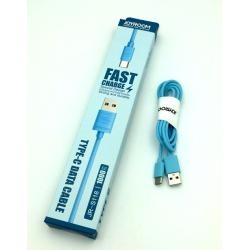 Дата кабель JOYROOM JR-118 Fast Charge Type C Blue