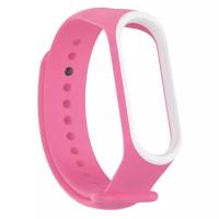 Браслет для смарт часов Mi Band 3 / 4 Pink_White