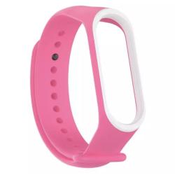 Браслет для смарт часов Mi Band 3 / 4 Pink_White