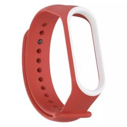 Браслет для смарт часов Mi Band 3 / 4 Red_White