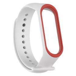 Браслет для смарт часов Mi Band 3 / 4 White_Red