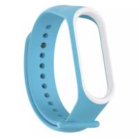 Браслет для смарт часов Mi Band 3 / 4 Blue_White