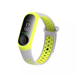 Браслет NIKE для смарт часов Mi Band 3 / 4 Gray_Green