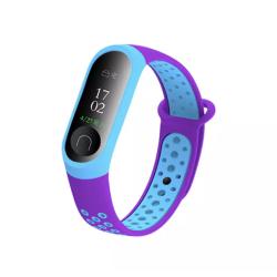 Браслет NIKE для смарт часов Mi Band 3 / 4 Violet_Blue