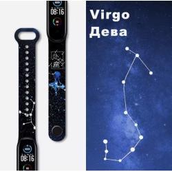 Браслет силиконовый для смарт часов Mi Band 3 / 4 Дева