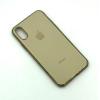 Чехол iPhone X/XS Silicon Case Clear Gold