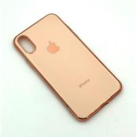 Чехол iPhone X/XS Silicon Case Clear Rose Gold