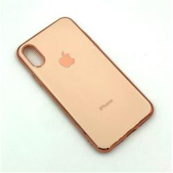 Чехол iPhone X/XS Silicon Case Clear Rose Gold