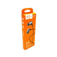 Наушники DENMEN DR11 Metal с микрофоном Grey