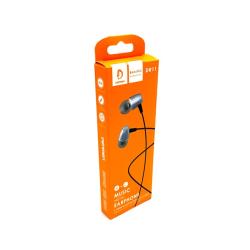 Наушники DENMEN DR11 Metal с микрофоном Grey