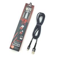 Дата кабель EMY MY-452-2 Type C Black 2 m