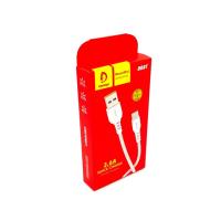 Дата кабель силиконовый DENMEN D08T Type C 3.6A White