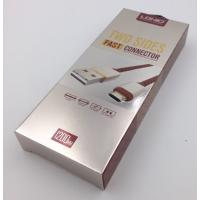 Дата кабель в кожанной оплетке LDNIO LS-25 micro USB (two sides connector)