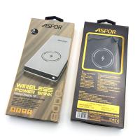 Power Bank ASPOR A341W Wirlss Charging (8000mAh/2.4A/2USB) Black