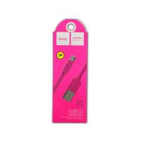 Дата кабель HOCO X5 Bamboo Micro USB Pink